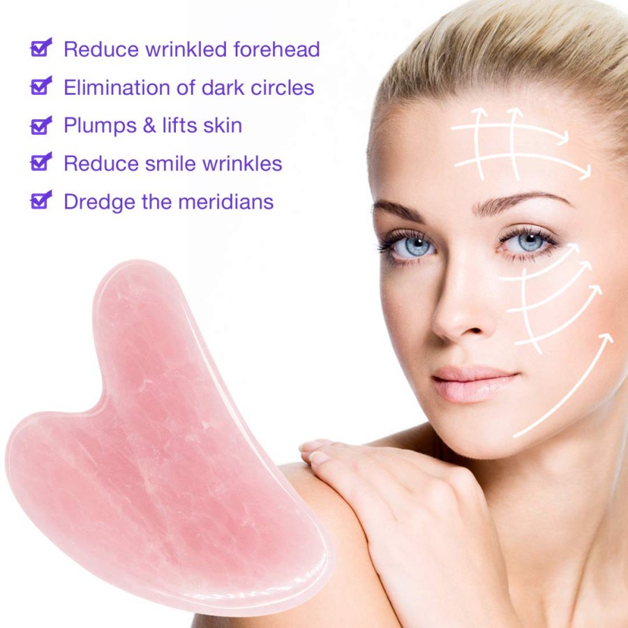 Gua Sha Face Gua Jade Acupressure Beauty Board Alat Face Lifting