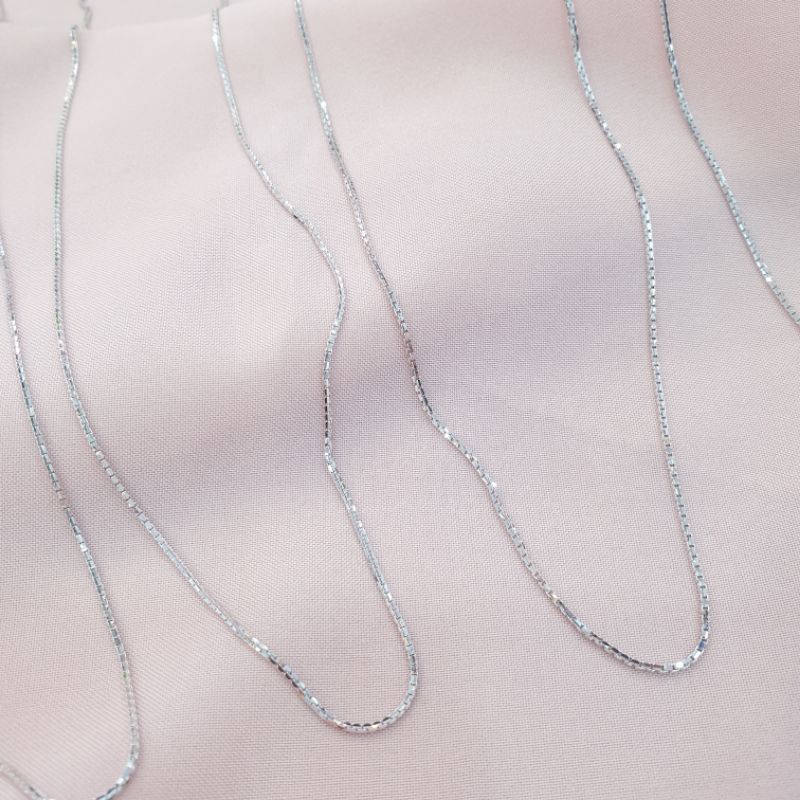 [NEW] Kalung model italy emas putih asli kadar 420 9K