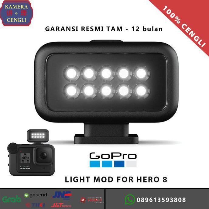 TERLARIS-PRODUK GOPRO LIGHT MOD FOR HERO8 BLACK - LAMPU LED HERO 8 - GARANSI RESMI TAM