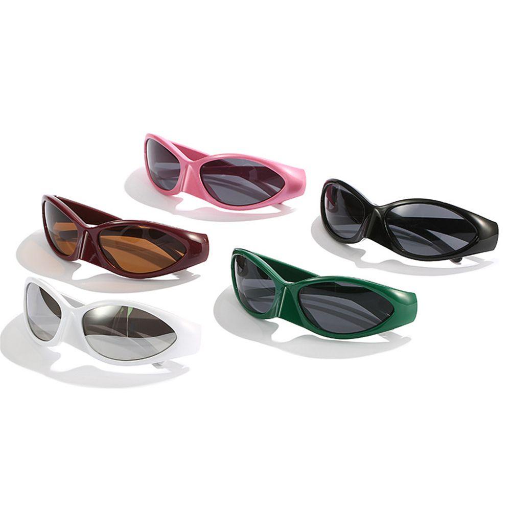 Nanas Wrap Around Kacamata Hitam Wanita Pria Futuristik UV400 Sport Shades