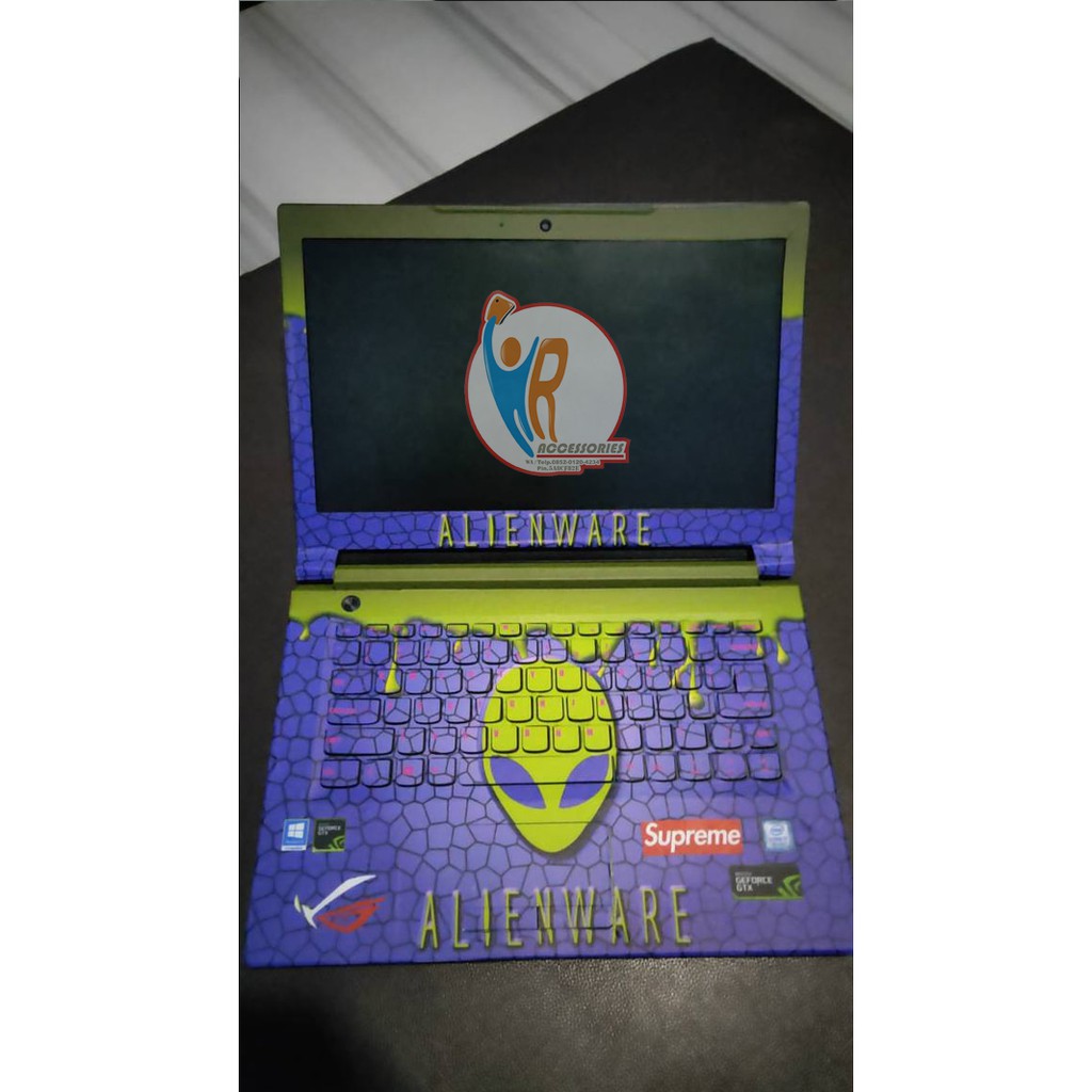 Real Pict Original Garskin Laptop Full Body Lenovo V310 - Free Custom Gambar