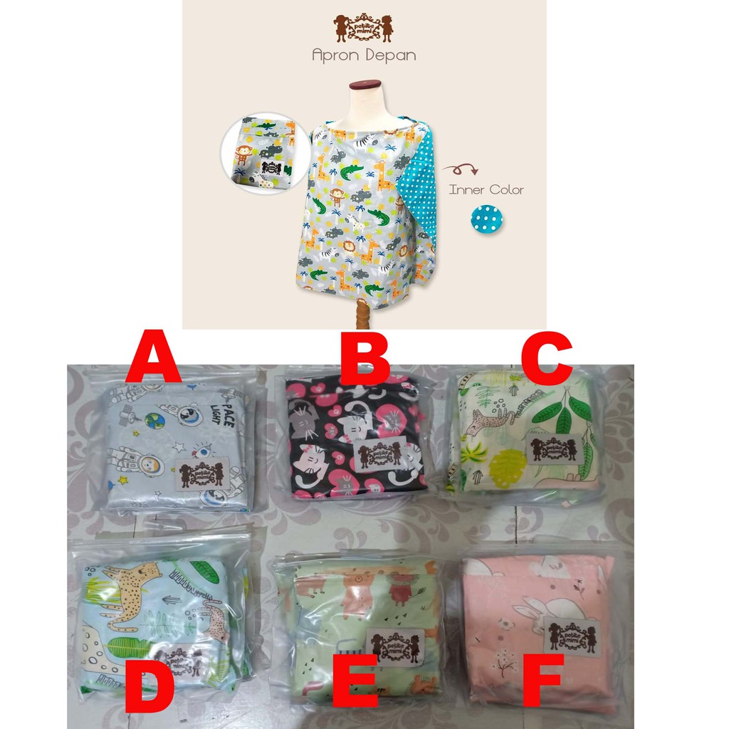 Apron Depan Petite Mimi Nursing Cover dan Apron Full Cover Premium