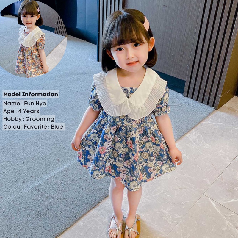 1 - 5 Tahun | Dress Suji - Gaun Anak Perempuan Baby Korea Style Blouse Casual Gaya korean Kiosbalitaaprillia