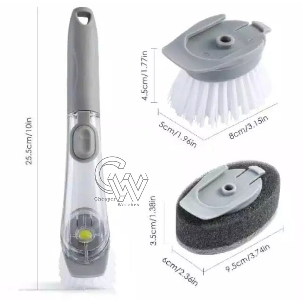 Cheaper-Sikat Cuci Piring Cleaning Brush Alat Dapur Dispenser Cuci Piring Sabun Panci FreeSponge Pembersih