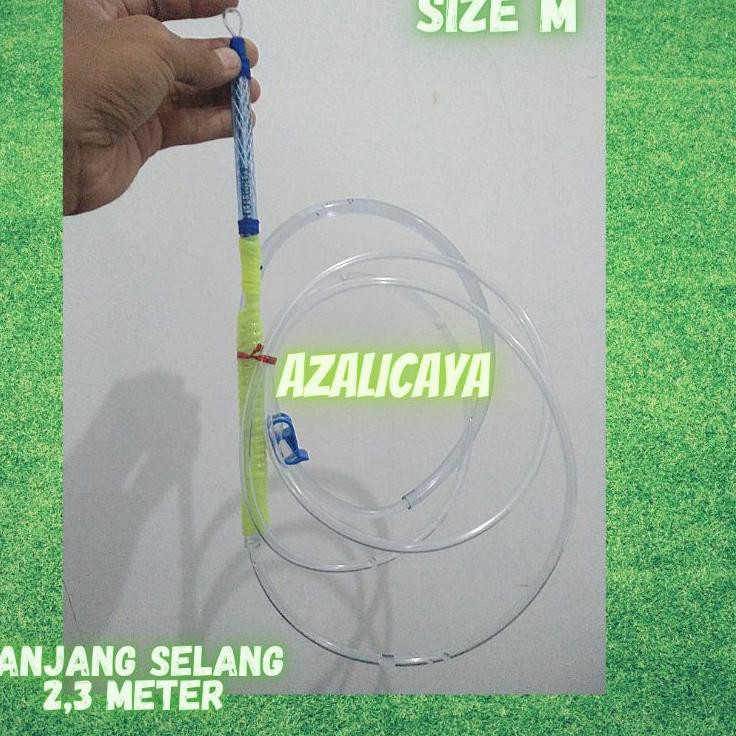 PROMO 9.9 Sifon sipon Aquarium ikan cupang pembersih kotoran pada dasar aquarium solitare size m