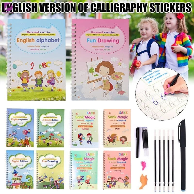 

HM-Edukids Magic Book isi 4 + Refill magic pen