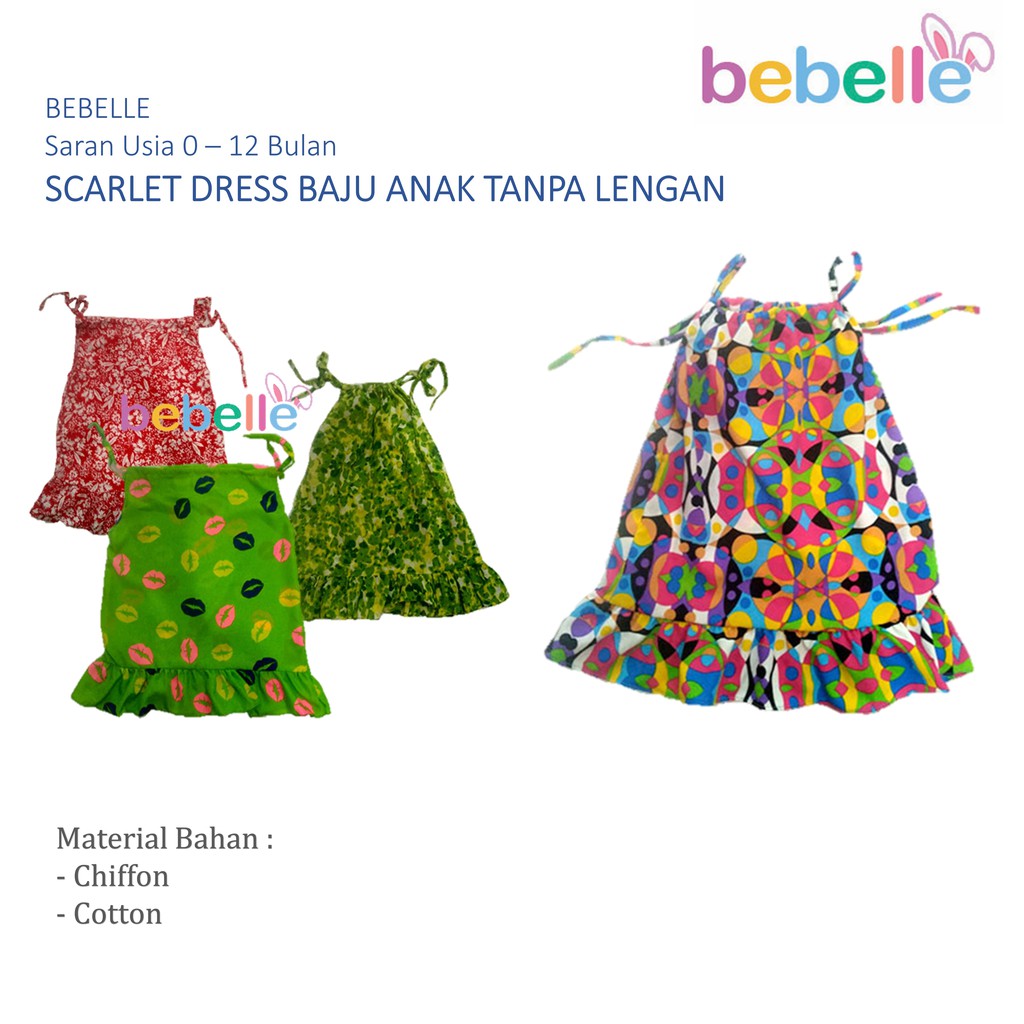 BEBELLE SCARLETT DRESS ANAK BAJU ANAK CEWE-BELLA SHOP