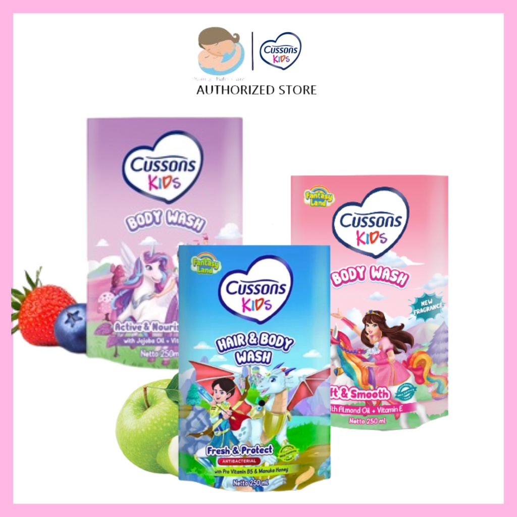 [BPOM] CUSSONS KIDS BODY WASH 250ml / REFILL / SABUN MANDI CAIR