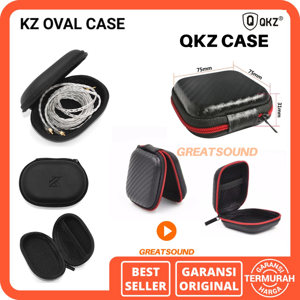Earphone Case KZ Bag Kotak Headset Knowledge Zenith Case Headset Kabel Tempat Headset Kotak Headset 