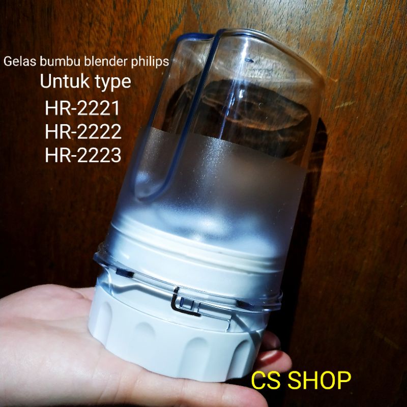 Gelas bumbu blender philips model baru tipe hr2221, hr2222, hr2223