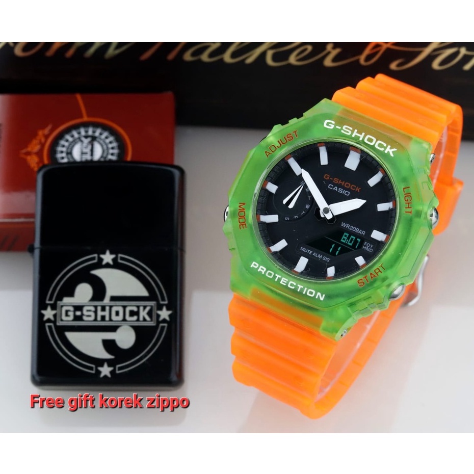 FREE GIFT✅ Jam tangan pria Gshock Digital analog water proof bisa COD