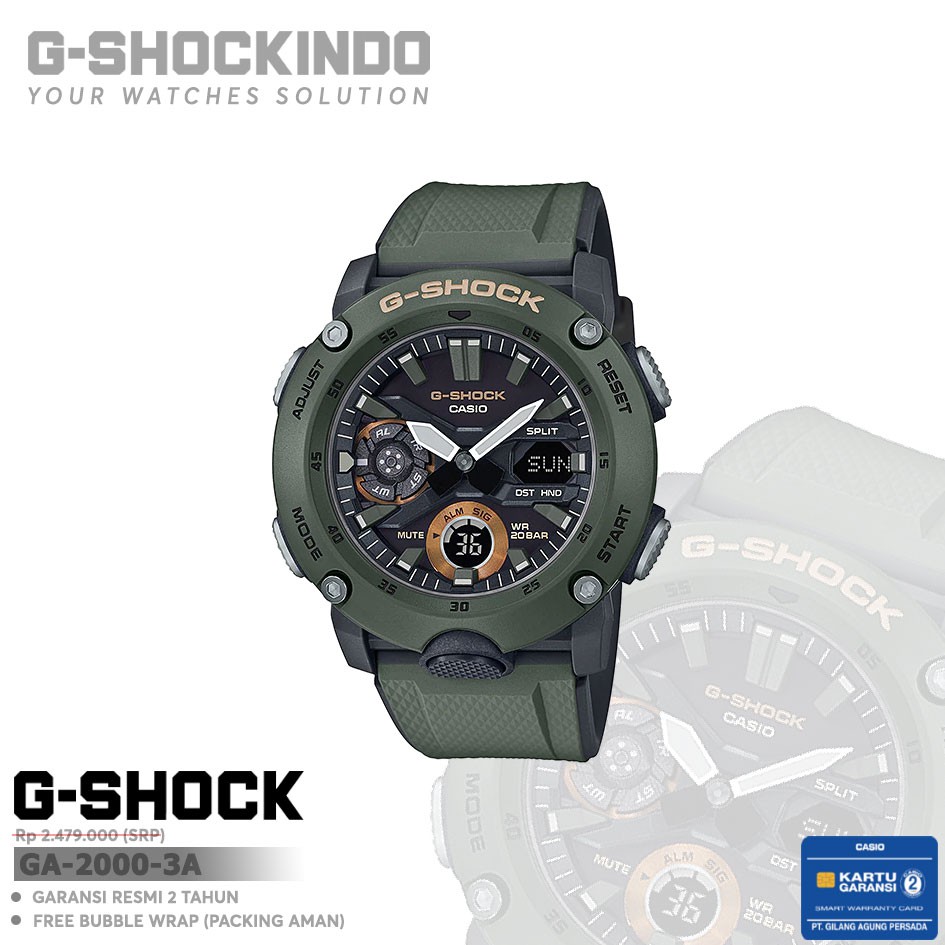 Casio G-Shock GA-2000-3A / GA-2000-3ADR Original