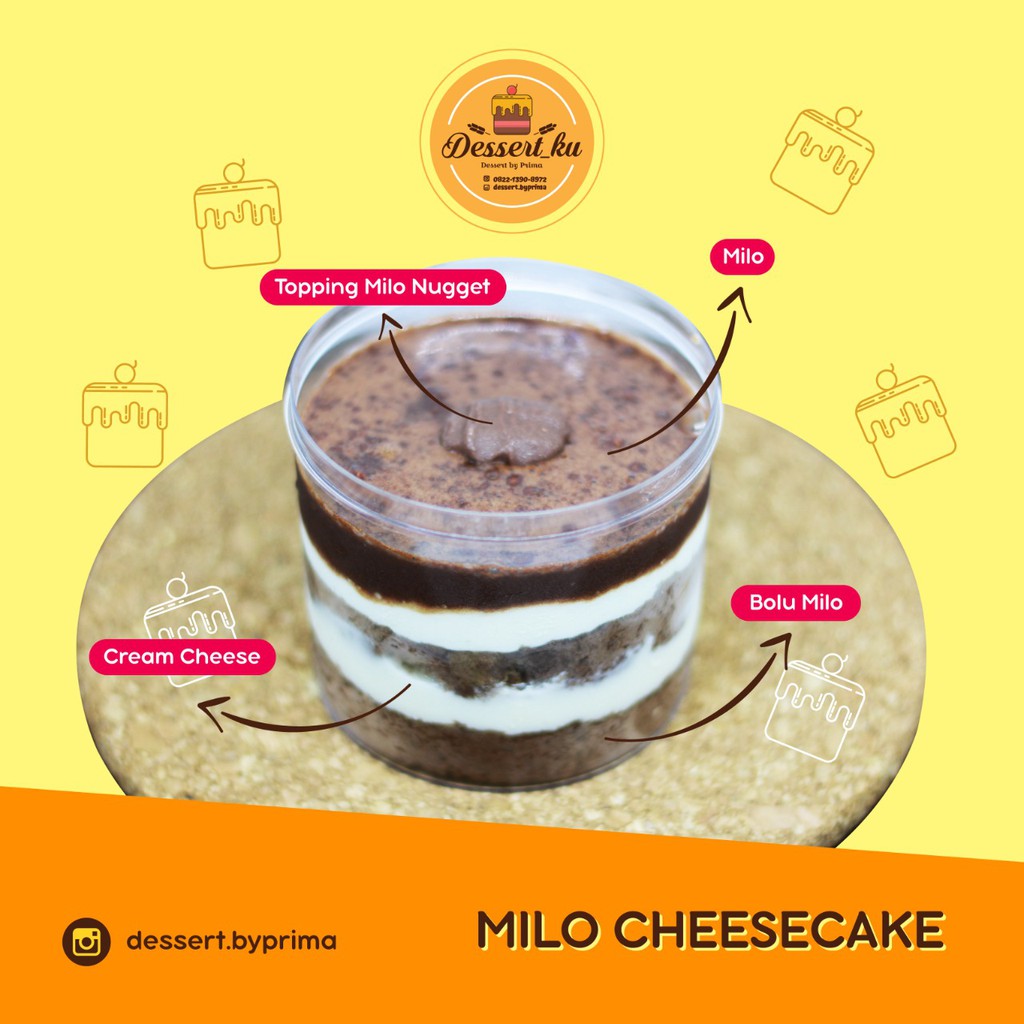 

MILO CHEESECAKE DESSERT CUP / MILO / CHEESECAKE / DESSERT MINI