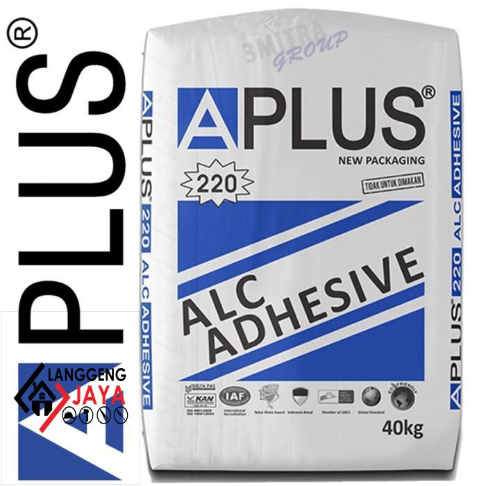 Semen Aplus 220 Alc Adhesive Mortar Perekat Hebel Bata Ringan Langgeng-