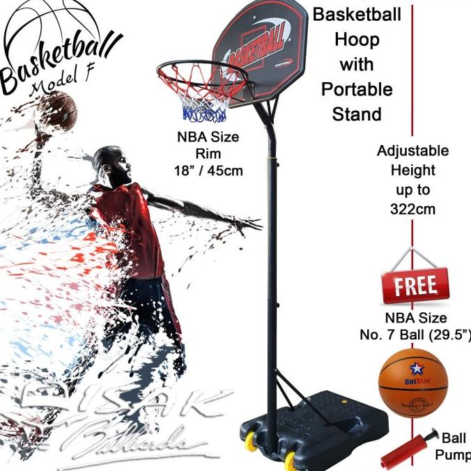 Promo Portable Basketball Hoop F - Rim Bola Basket Ring Outdoor Indoor Nba