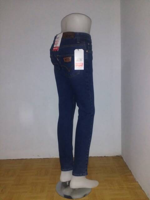 Celana Jeans skinny/pensil/slimfit wanita, biowash blueblack