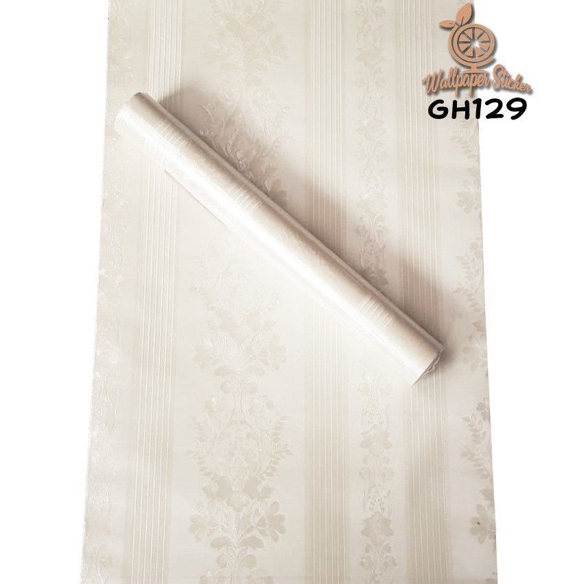 Wallpaper Dinding GH Wallpaper Stiker Premium Quality Wallpaper Dinding 3d Aesthetic Wallpaper Ruang Tamu 45cm x 9mtr Shabby Chic Bunga