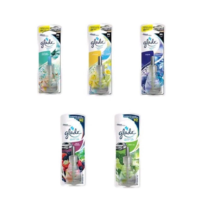 Glade Sport Car Parfume Reffil Aqua