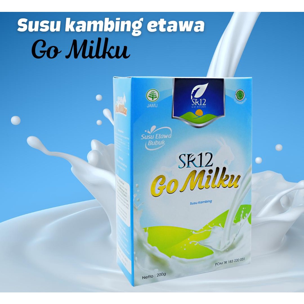 

Susu Kambing Etawa Go Milku SR12 Rasa Original dan Cokelat 200gr