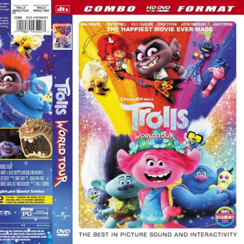 Kaset Film Kartun TROLLS A World Tour