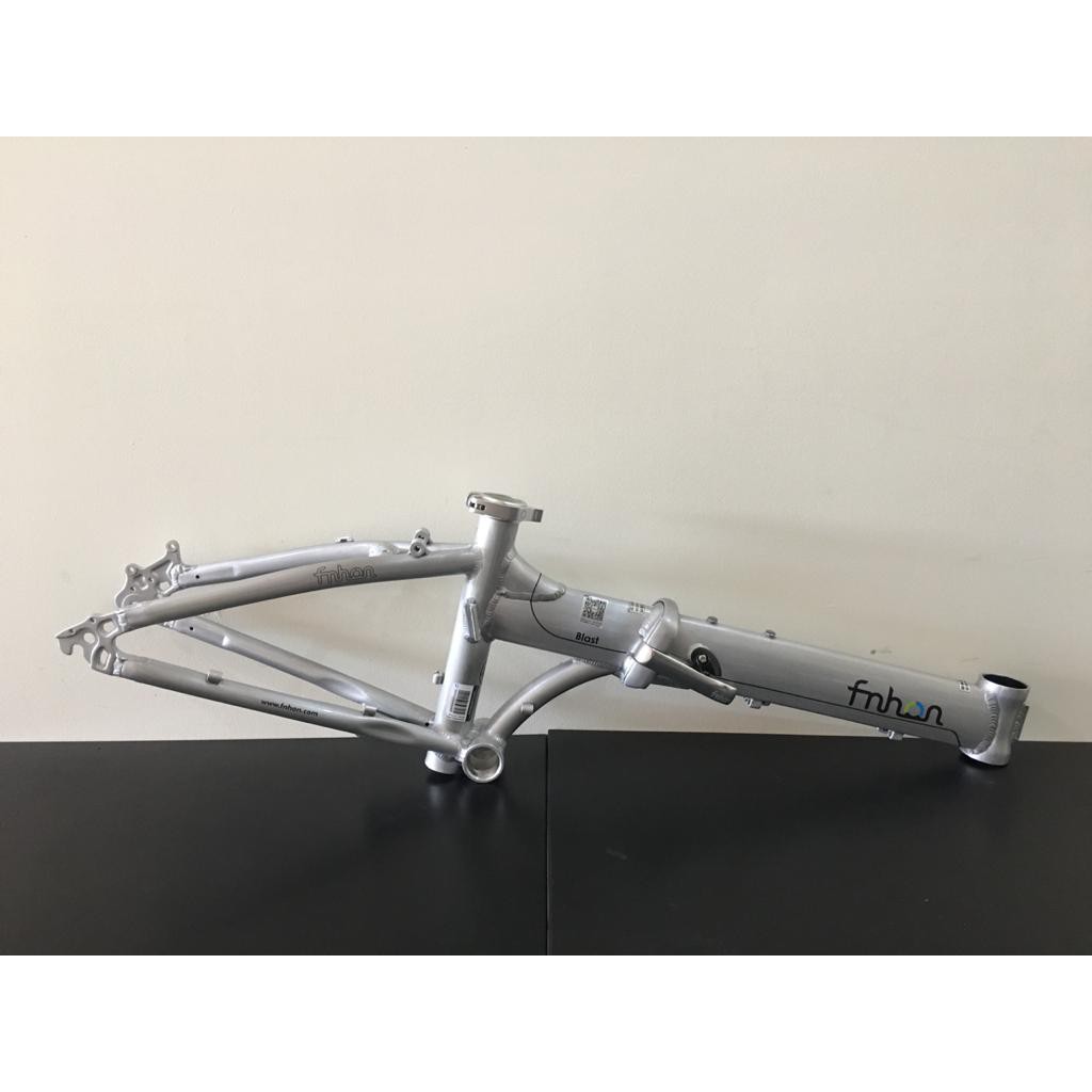 Frame dan HP Fnhon Blast Titanium Silver Limited Electric Chrome Discbrake 20 inch 22 DB Handle Post