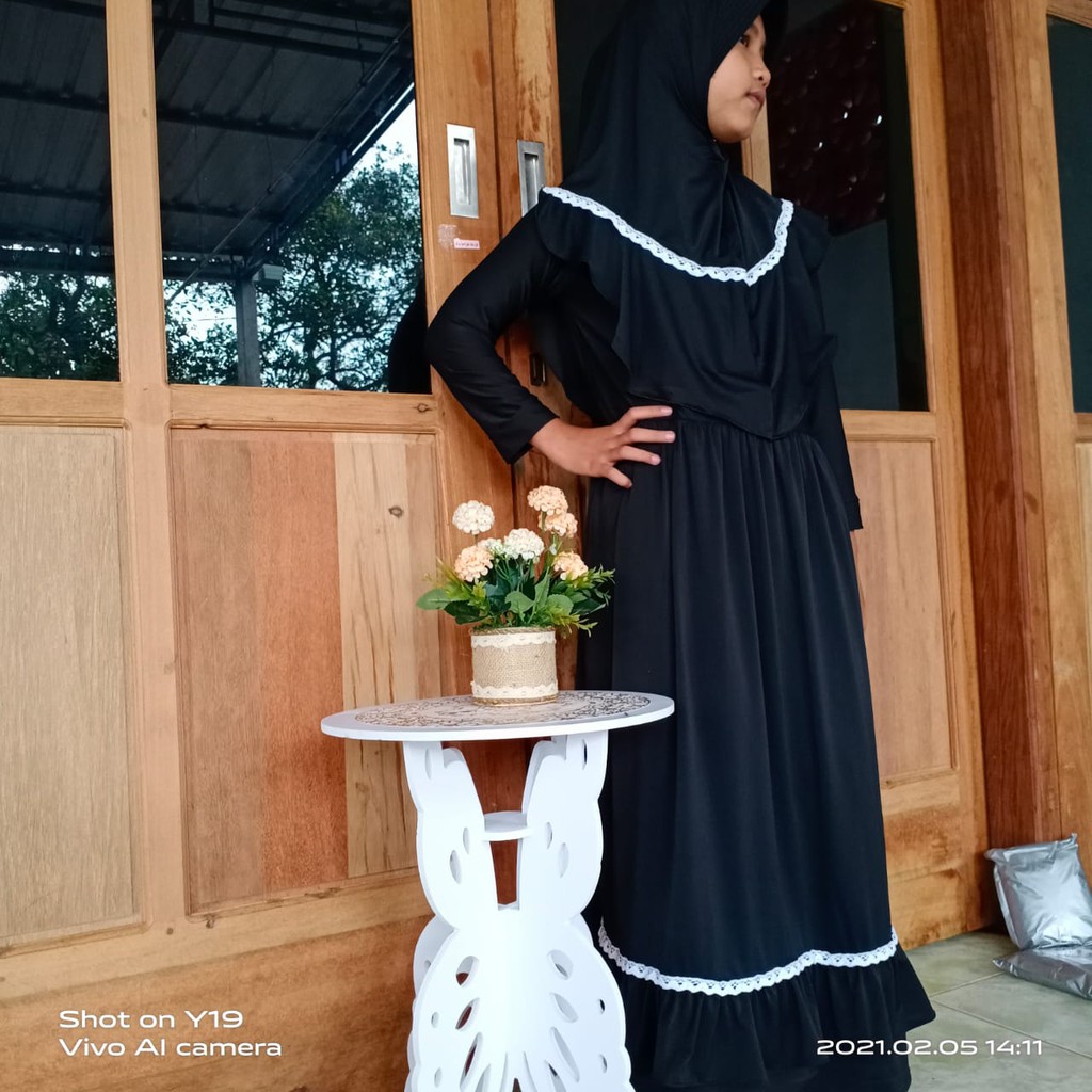 bisa cod Gamis Anak jasmine gamis tanggungJasmine teen set 9-13 tahun Tanggung baju gamis set jilbab