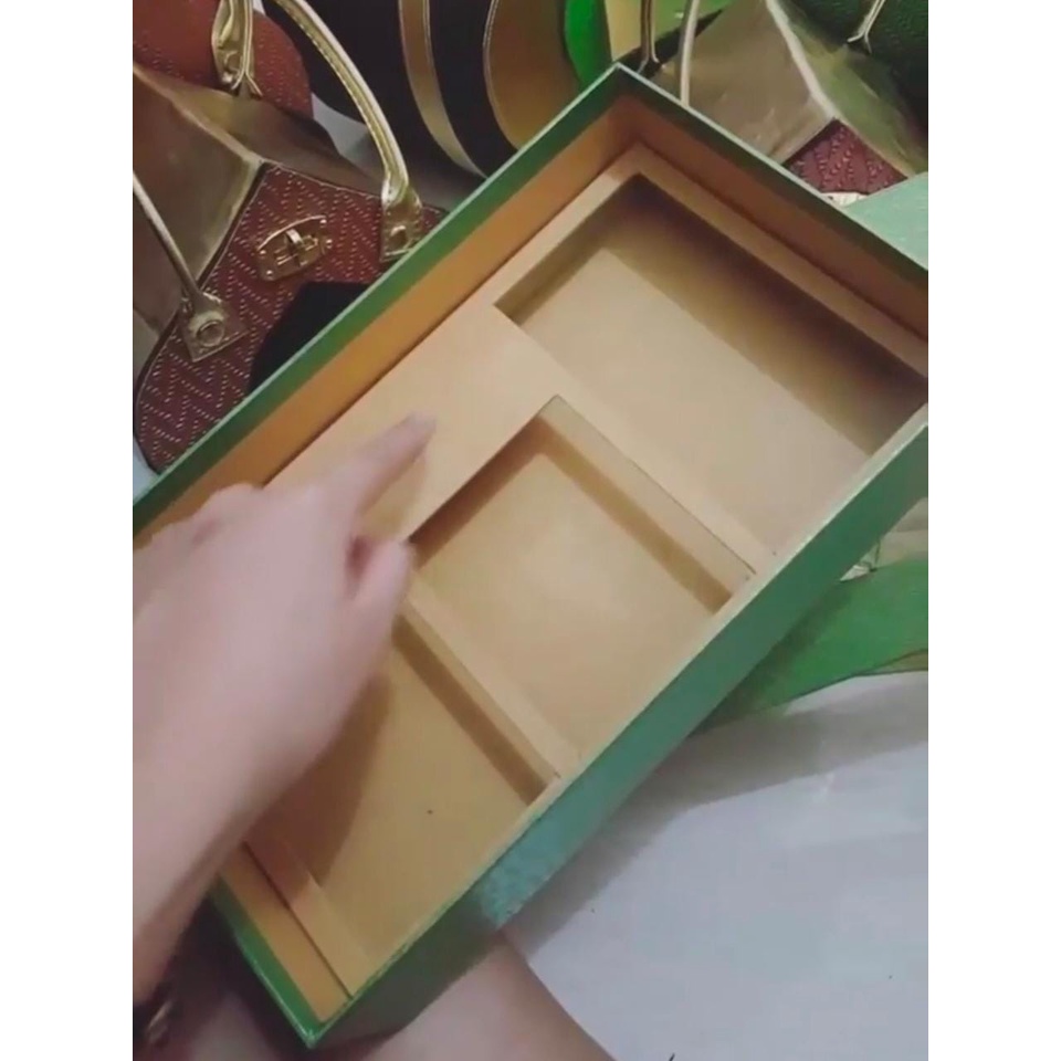 Box Kue Kering isi 2 Toples Persegi Panjang 350 gram Hampers Lebaran