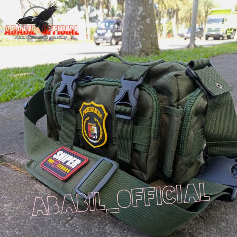 TAS WARIOR ARMY LORENG FREE 2 LOGO, SATU TAS 3 GAYA