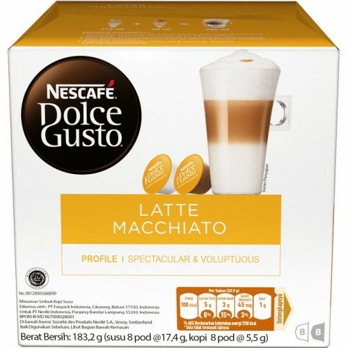 

Kopi - Dolce Gusto Latte Macchiato 16 Capsules Nescafe