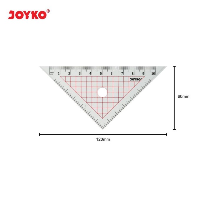 

Hadir Acrylic Ruler Set / Pengaris / Busur Joyko Rl-Acs1 / 1 Set 4 Pcs Hemat