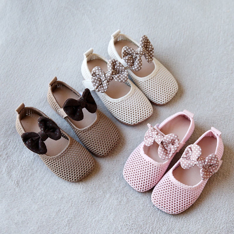 LittleAaron TINY RIBBON 201 flat shoes sepatu anak perempuan import Sport Termurah Sendal Bayi Anak Cewek Cowok