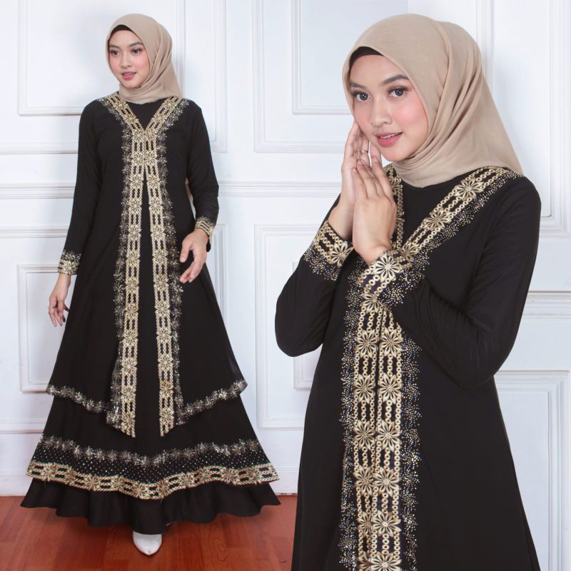 ALVI DRESS ABAYA HIKMAT KW PREMIUM JERSEY PAYET MAUAL