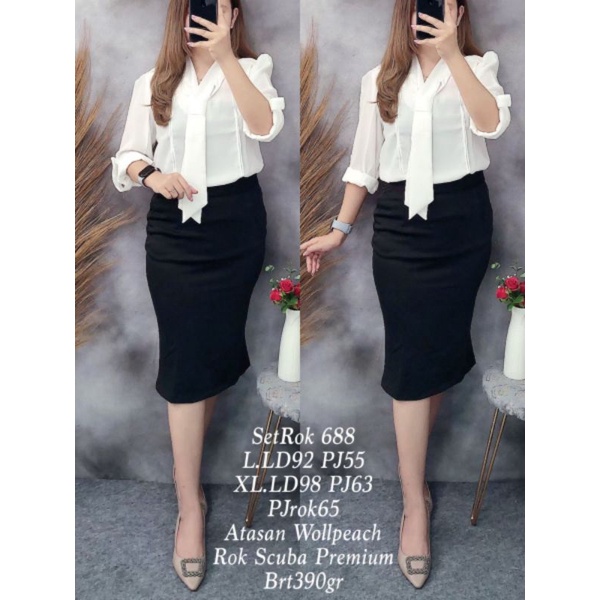 Stelan rok import linen 7411
