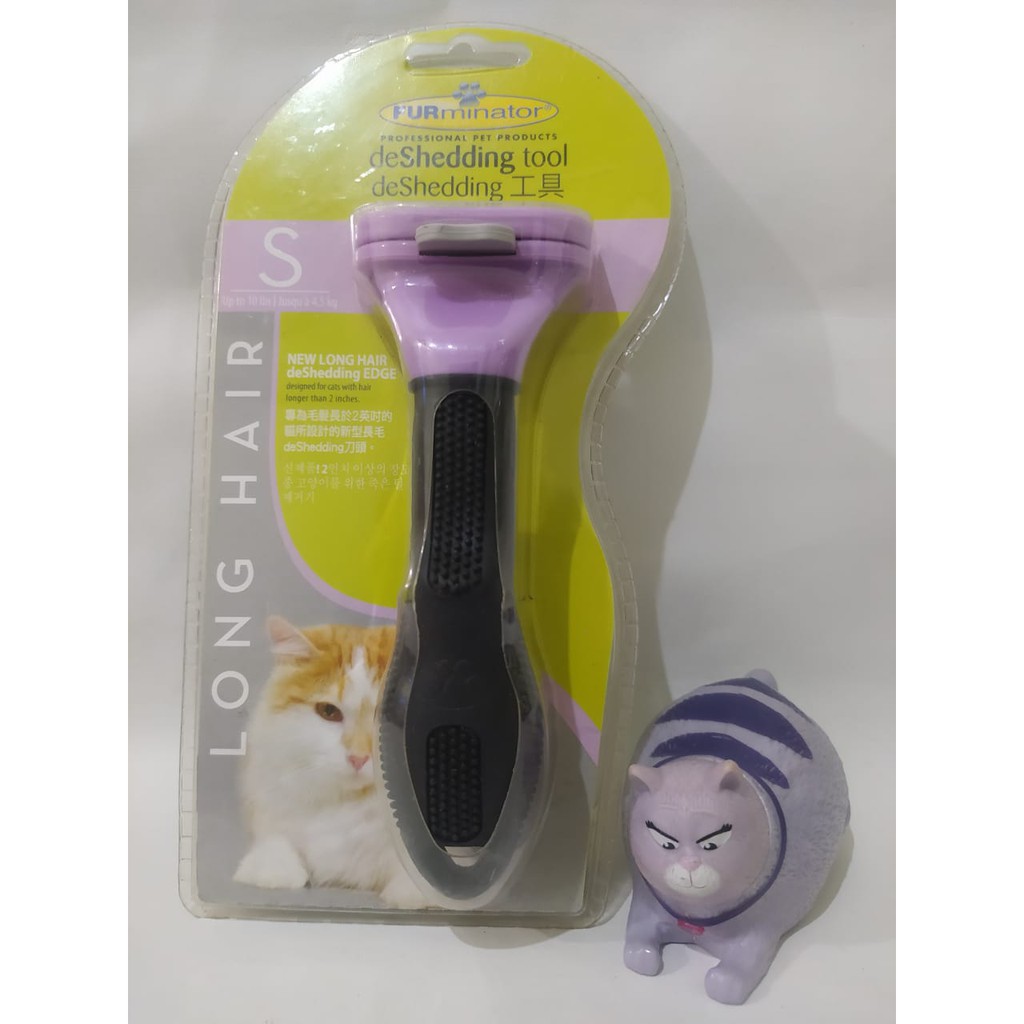 Furminator S Long Hair Cat Deshedding Tool Shopee Indonesia