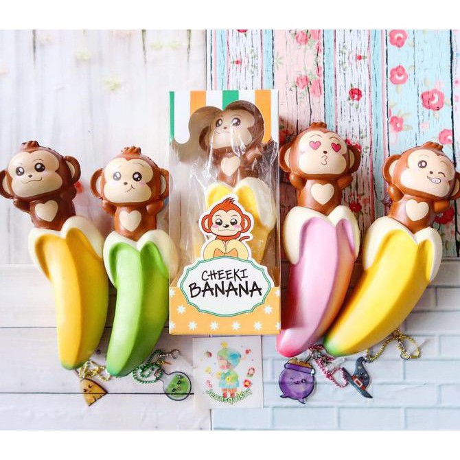 Jualan Magical Pop Up Cheeki Banana Squishy By Punimaru Squishy Trendi