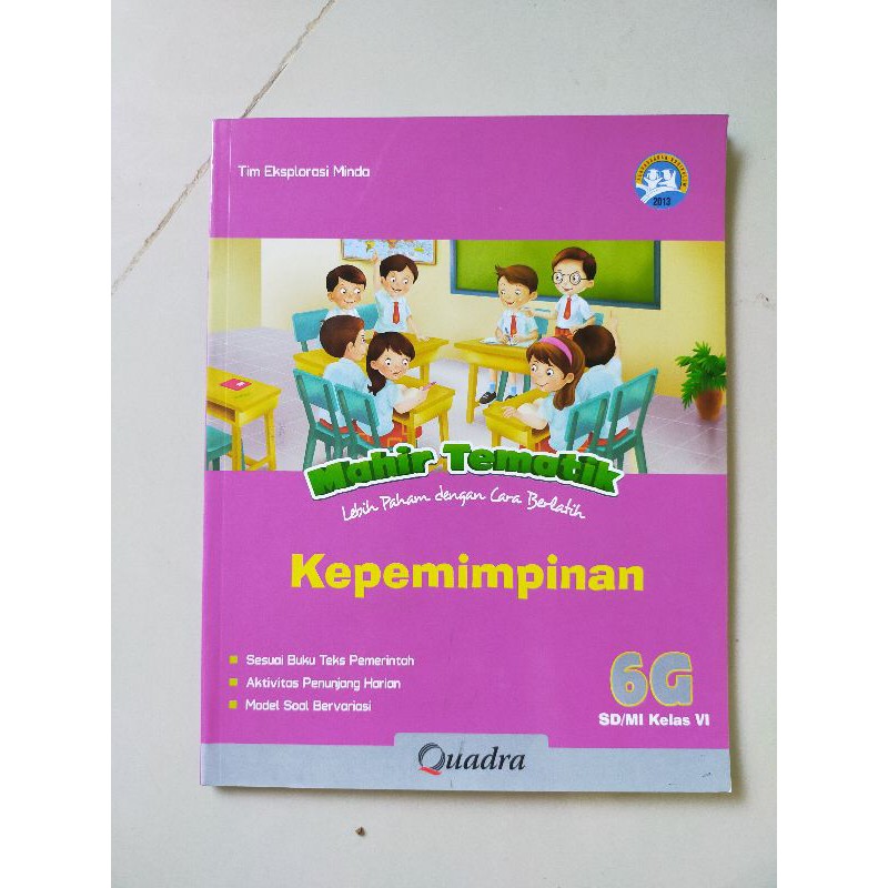 ORI satu paket buku mahir tematik K13 Quadra kelas 6 FGHI semester 2 edisi terbaru