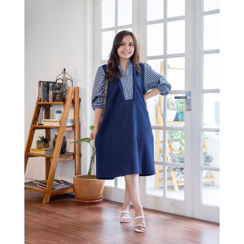 tunik wanita iks kenzie tunik matt toyobo mix katun kotak /allsize ld 96 pb 91