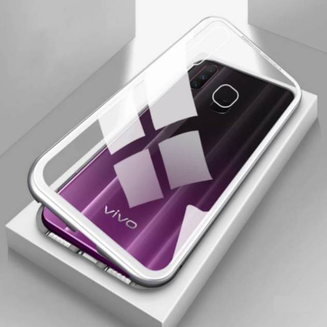 Case Vivo Y17 Casing Vivo Y17 Premium Magnetic Single Glass Vivo Y17
