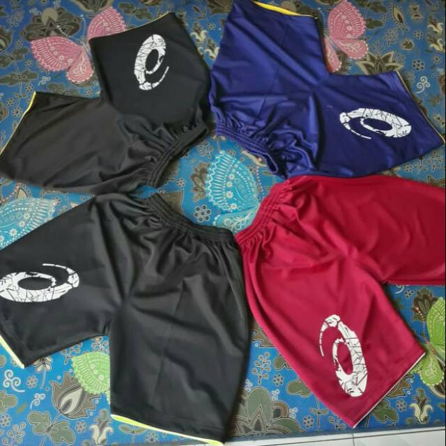 Kolor volly/celana volly asics motif baru