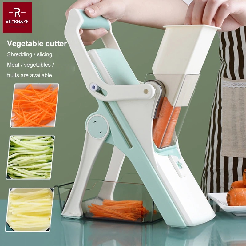 ROCKWARE RW-MS01 - Safe Mandoline Slicer - Alat Potong Dapur Serbaguna