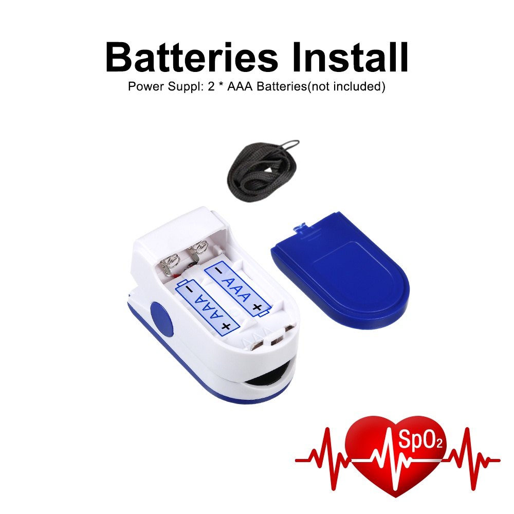 Finger Clip Pulse Oximeter Home Oxygen Saturation Monitor Finger Pulse Heart Rate Meter