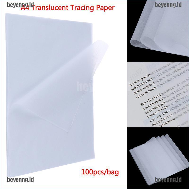 Bey 100pcs Kertas A4 Transparan Untuk Menjiplak Gambar