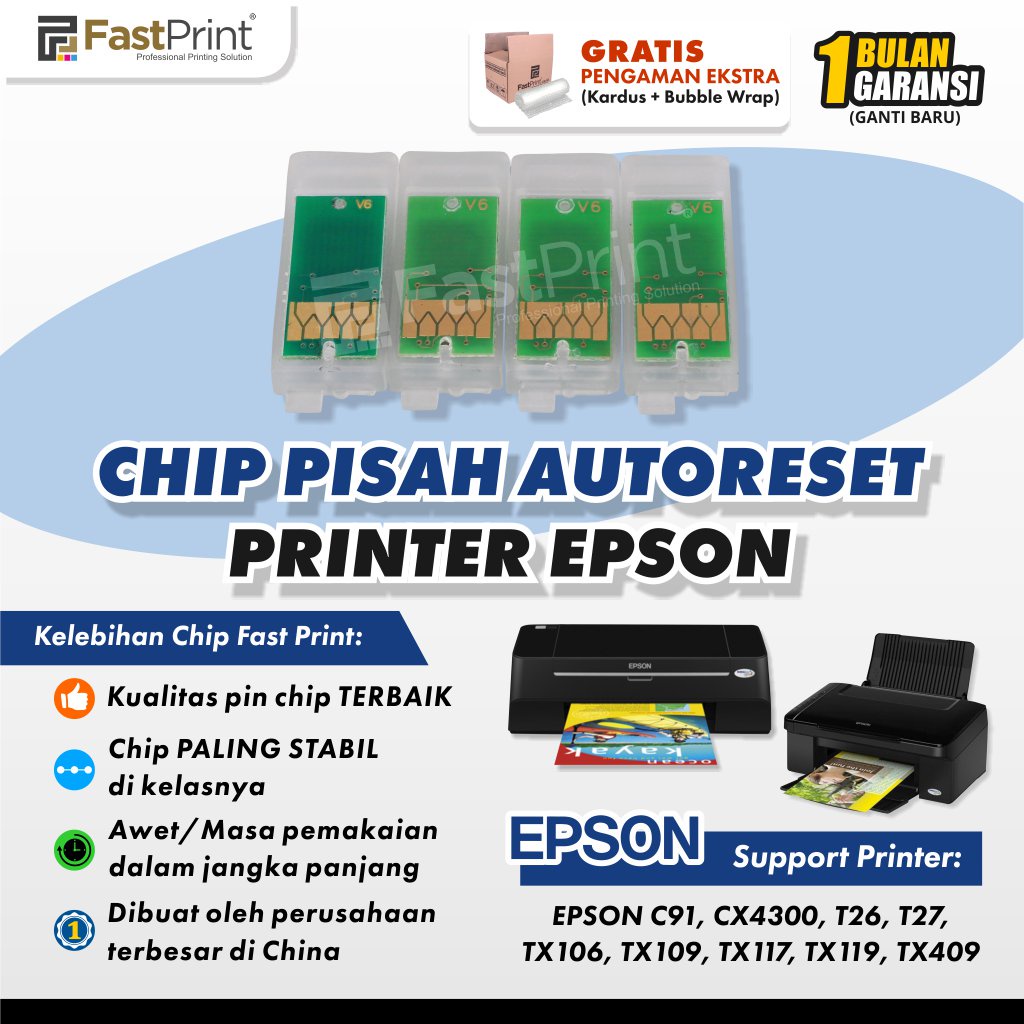 Chip Cartridge Epson T27 T26 C91 TX106 TX109 TX117 TX409 CX4300