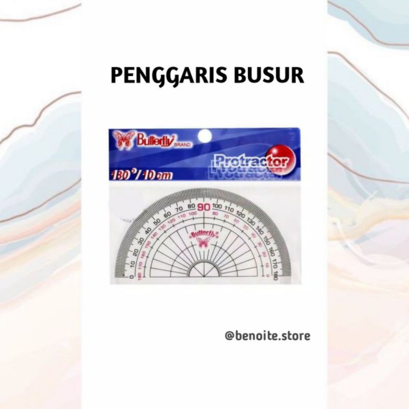 

penggaris busur butterfly 180 derajat