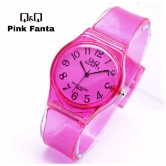 READY STOCK Jam Tangan Pria Wanita QnQ Q&amp;Q Jelly Rubber Transparan Karet Murah QQ001 Women Watch