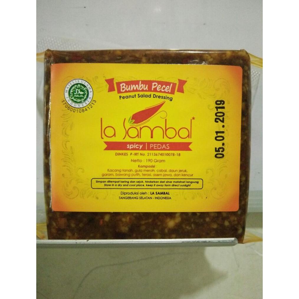 

BUMBU PECEL La Sambal RASA PEDAS