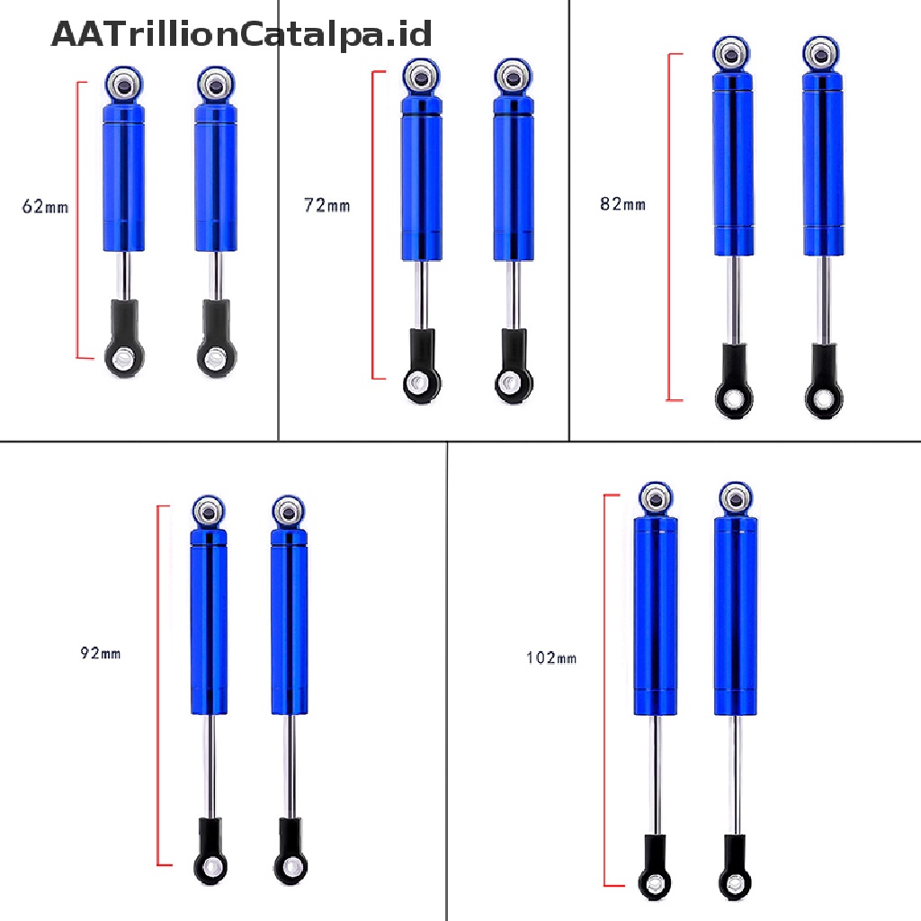 Aatrillioncatalpa 2pcs Shock Absorber Built-in Untuk RC Crawler Car TRX4 D90 SCX10