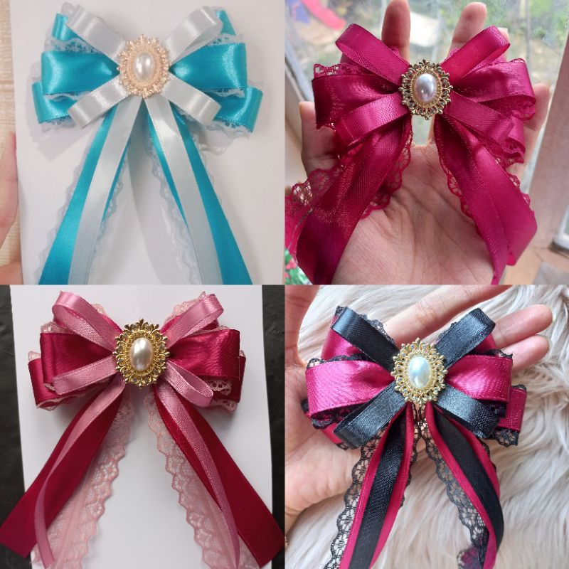 korean ribbon brooch // pita caratbong // pita hamper