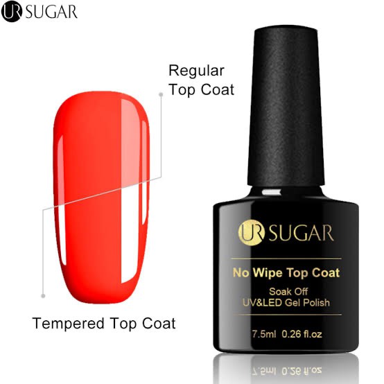 UR SUGAR top &amp; base coat uv led soak off gel polish top coat ur sugar Produk Good Quality