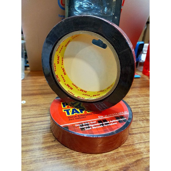 

Double Tape Pe Foam Tape Selotip 2 Sisi Perekat Lem Size 1" x 4 Meter